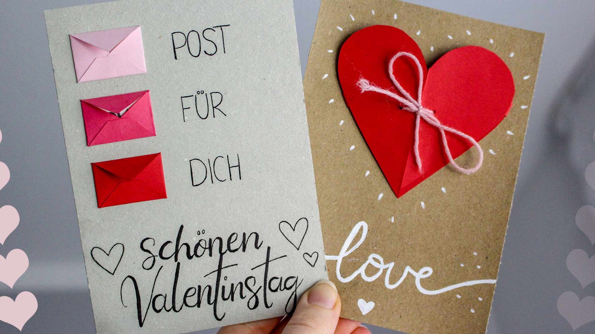 DIY Valentinstag-Karten – 2 Varianten - Styles & Stories - der